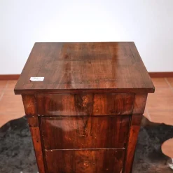 Sale Pamono Walnut Slab Cabinet with Three Drawers