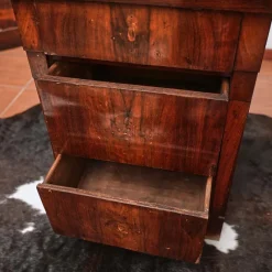 Sale Pamono Walnut Slab Cabinet with Three Drawers