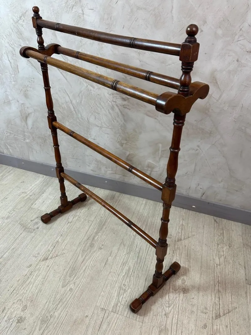 Sale Pamono Walnut Towel Rack, 1900s