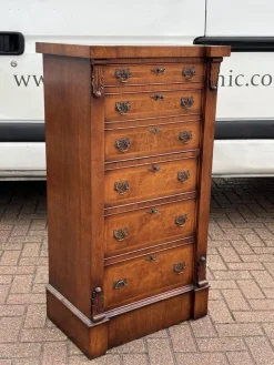 Pamono Walnut Wellington Chest with Secretary><noscript><img width=