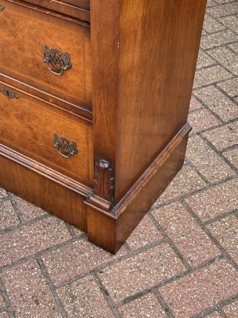 Pamono Walnut Wellington Chest with Secretary> Secretaires