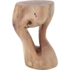 Pamono Walnut Wood Sculptural Side Table by Logniture> Tables|Coffee & Side Tables
