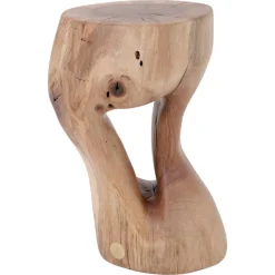 Pamono Walnut Wood Sculptural Side Table by Logniture> Tables|Coffee & Side Tables