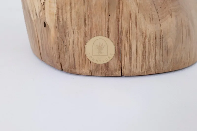 Pamono Walnut Wood Sculptural Side Table by Logniture> Tables|Coffee & Side Tables