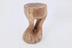 Pamono Walnut Wood Sculptural Side Table by Logniture><noscript><img width=