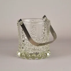 Pamono Walter Glass Ice Container from Bolero, 1970s> Ice Buckets & Wine Coolers