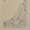 Clearance Pamono Walter Sauer, Dreamer in Blue, Signed Engraving