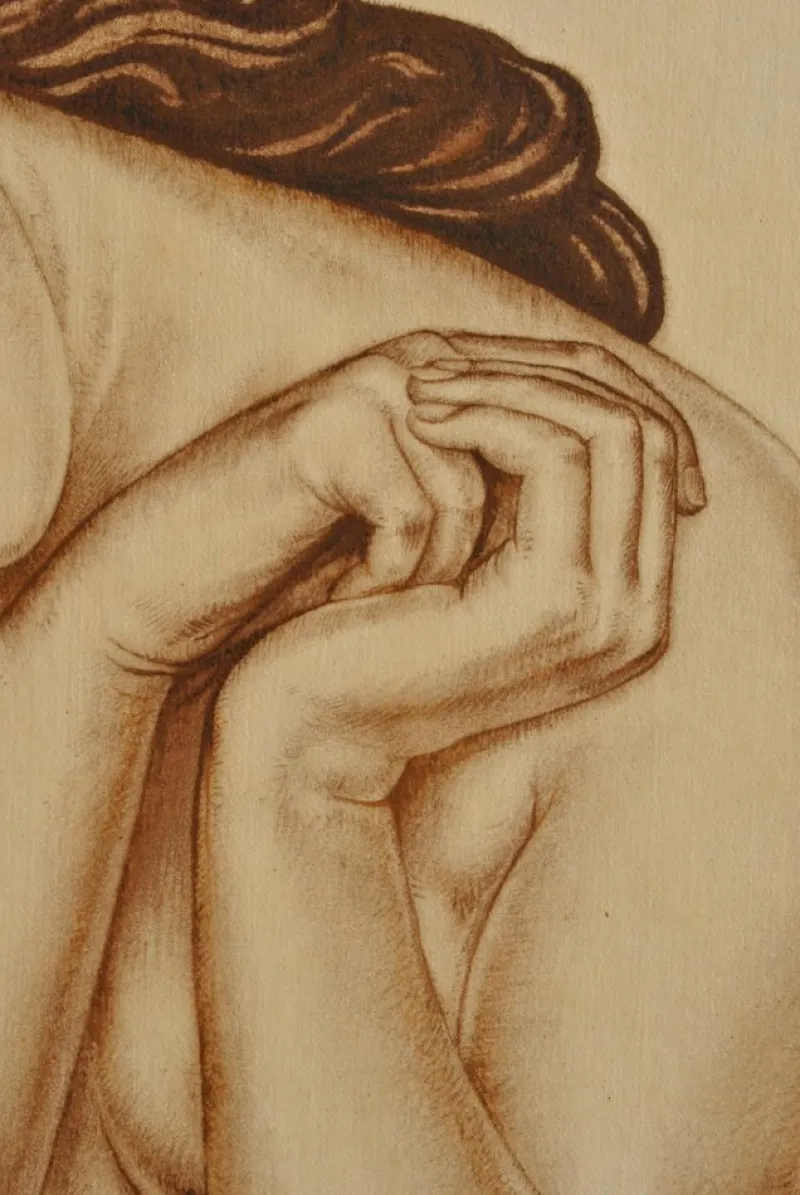 Pamono Walter Sauer, Model with Tilted Head, Signed Engraving> Prints & Multiples