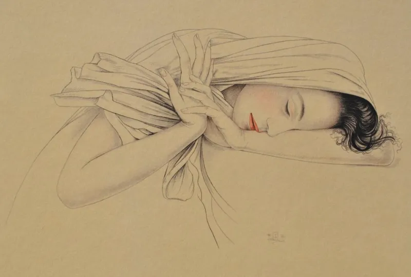 Outlet Pamono Walter Sauer, Murasaki, Signed Engraving