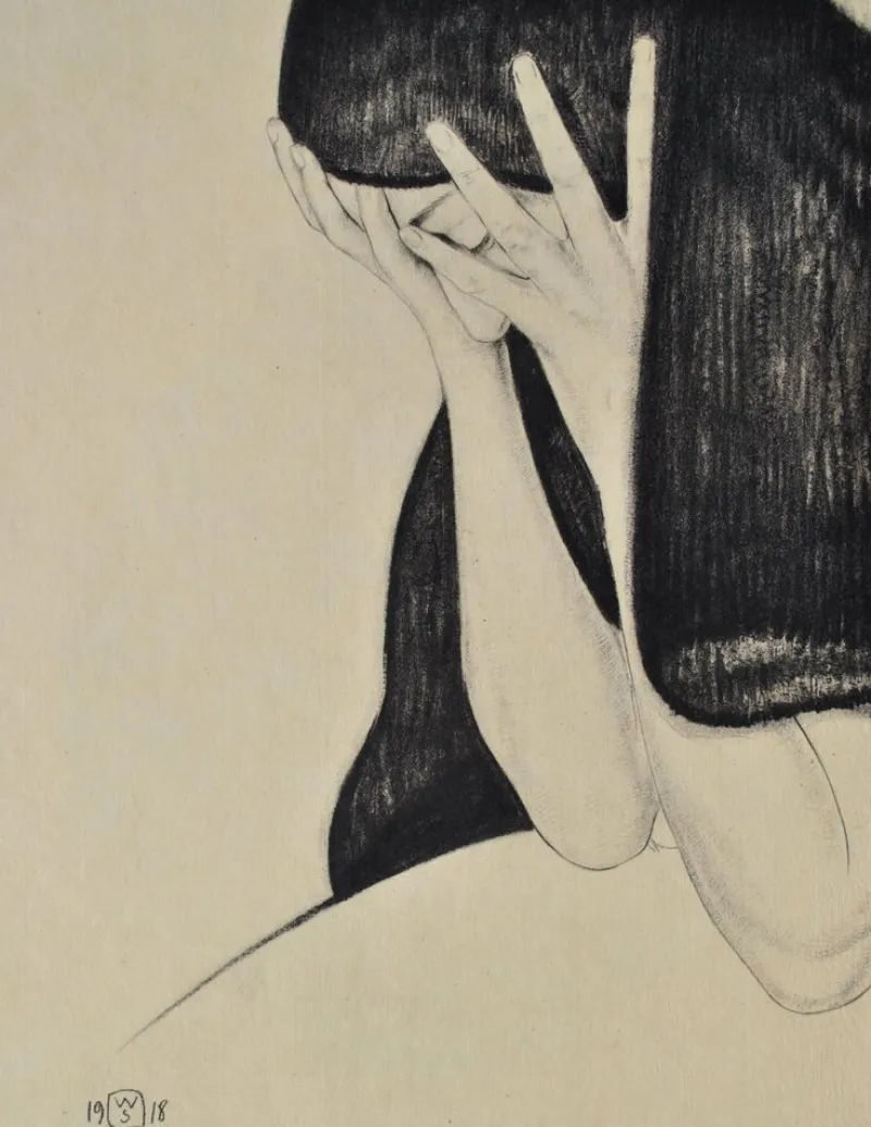 Hot Pamono Walter Sauer, No Need to Regret, Signed Engraving