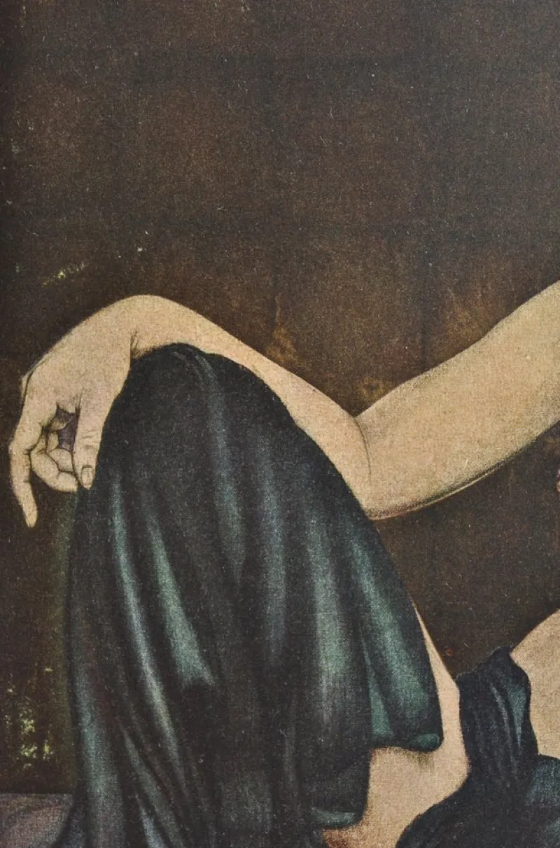 Discount Pamono Walter Sauer, Nude with Veil, Signed Engraving
