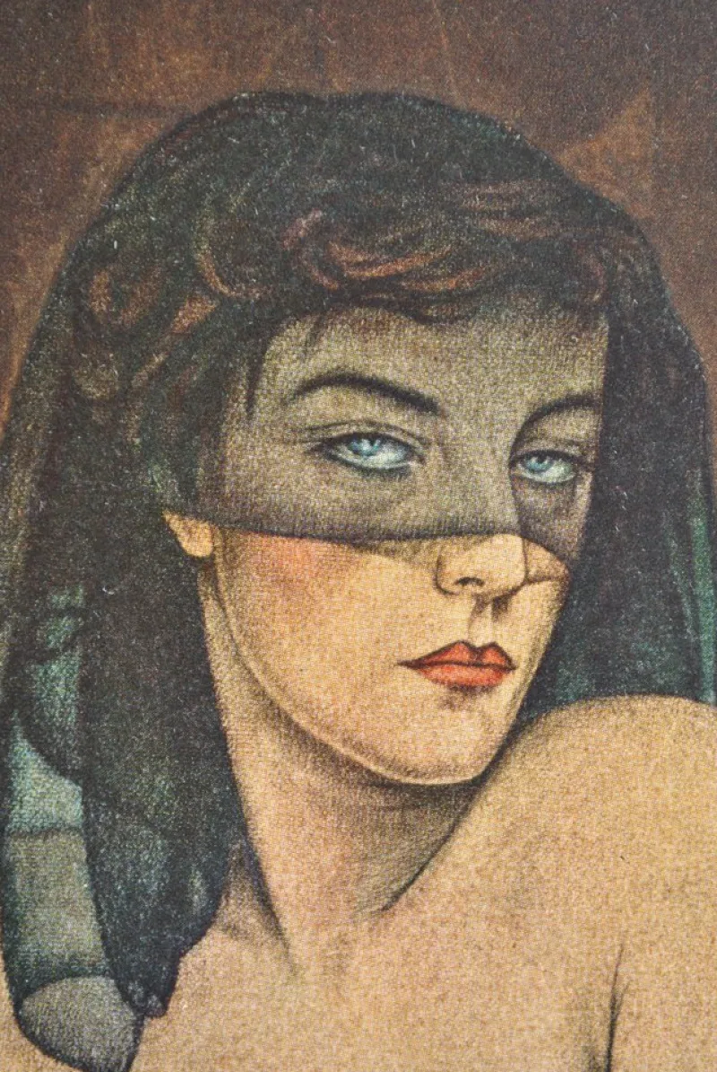 Discount Pamono Walter Sauer, Nude with Veil, Signed Engraving