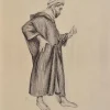 Outlet Pamono Walter Sauer, The Desert Traveler, Signed Engraving
