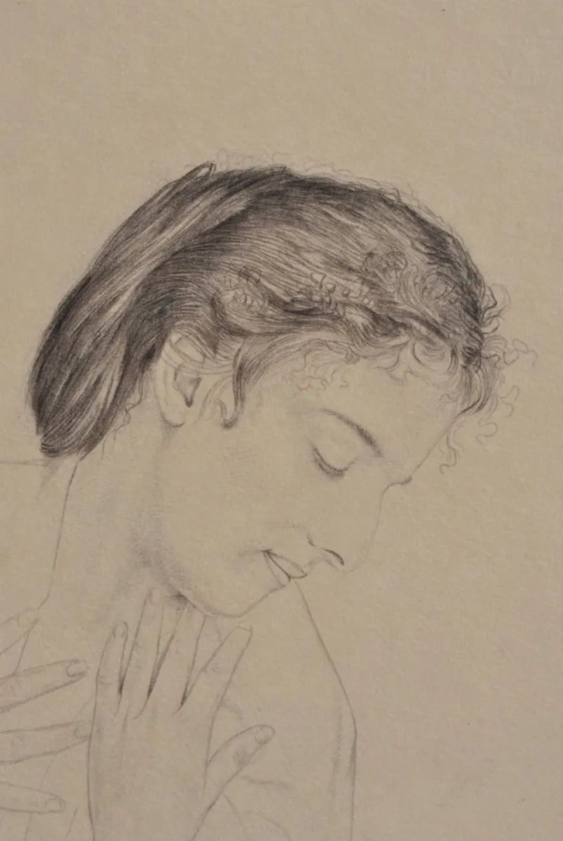 Pamono Walter Sauer, Woman in Profile, Signed Engraving> Prints & Multiples