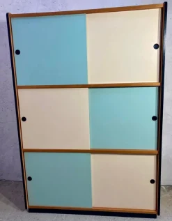 Pamono Wardrobe with Sliding Doors, 1970s> Cabinets & Wardrobes