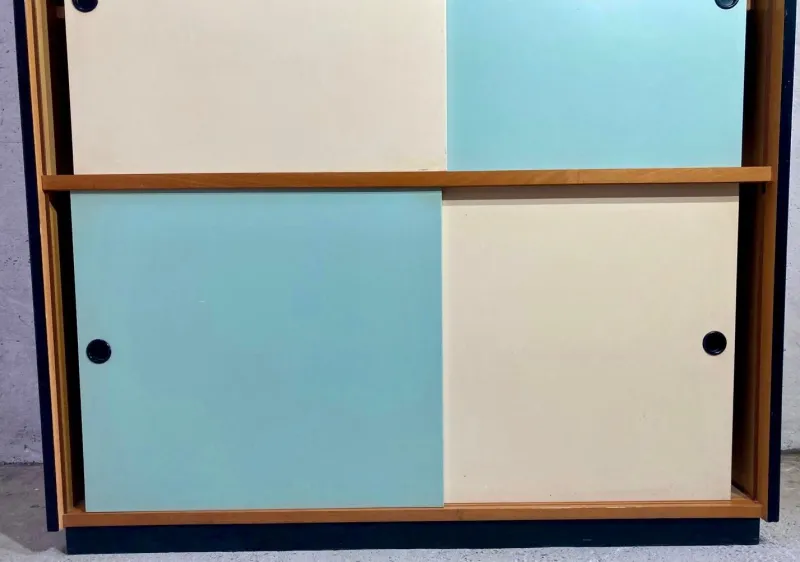 Pamono Wardrobe with Sliding Doors, 1970s> Cabinets & Wardrobes