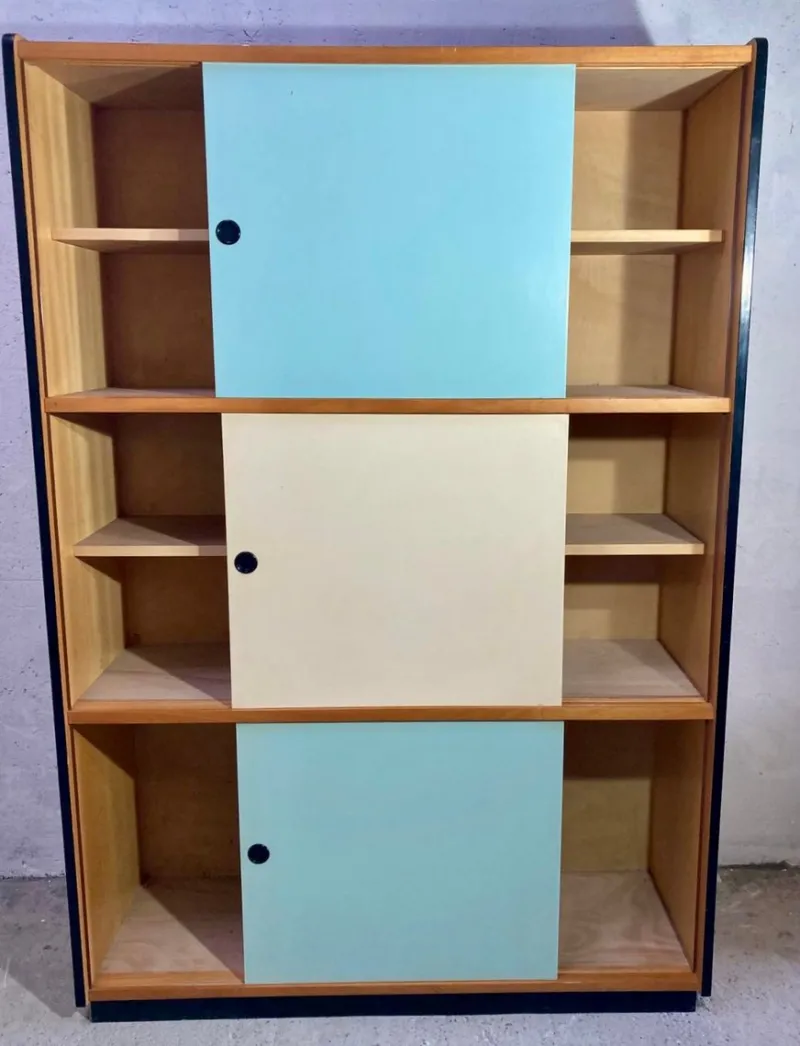 Pamono Wardrobe with Sliding Doors, 1970s> Cabinets & Wardrobes