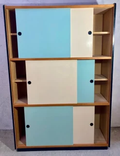 Pamono Wardrobe with Sliding Doors, 1970s><noscript><img width=