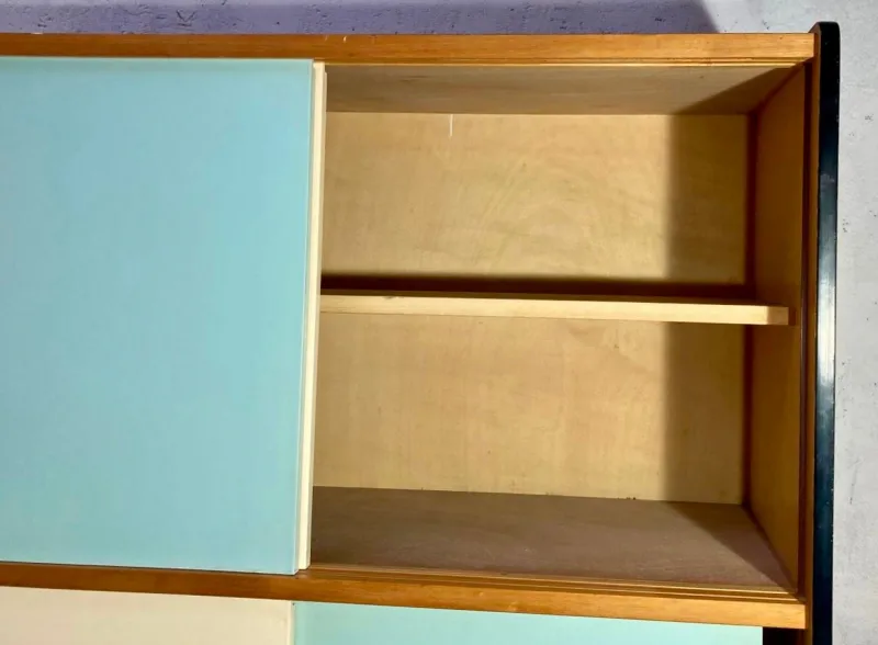 Pamono Wardrobe with Sliding Doors, 1970s> Cabinets & Wardrobes