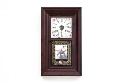 Hot Pamono Waterbury Wall Clock, USA, Mid 19th Century