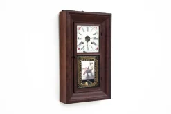 Hot Pamono Waterbury Wall Clock, USA, Mid 19th Century