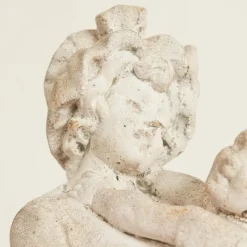 Clearance Pamono Weathered Cast Stone Woman with Child Garden Statue, 1940s