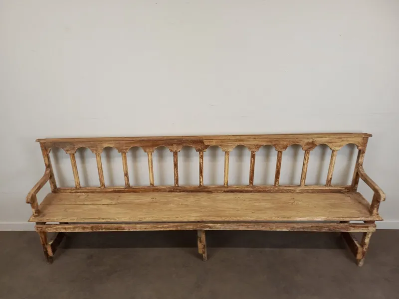 Pamono Weathered Church Bench> Benches