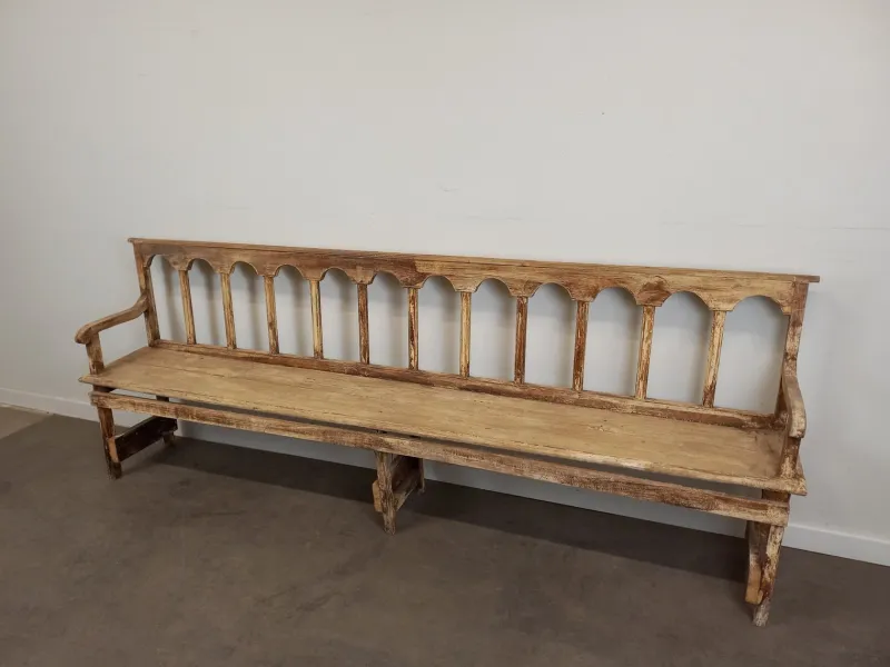 Pamono Weathered Church Bench> Benches