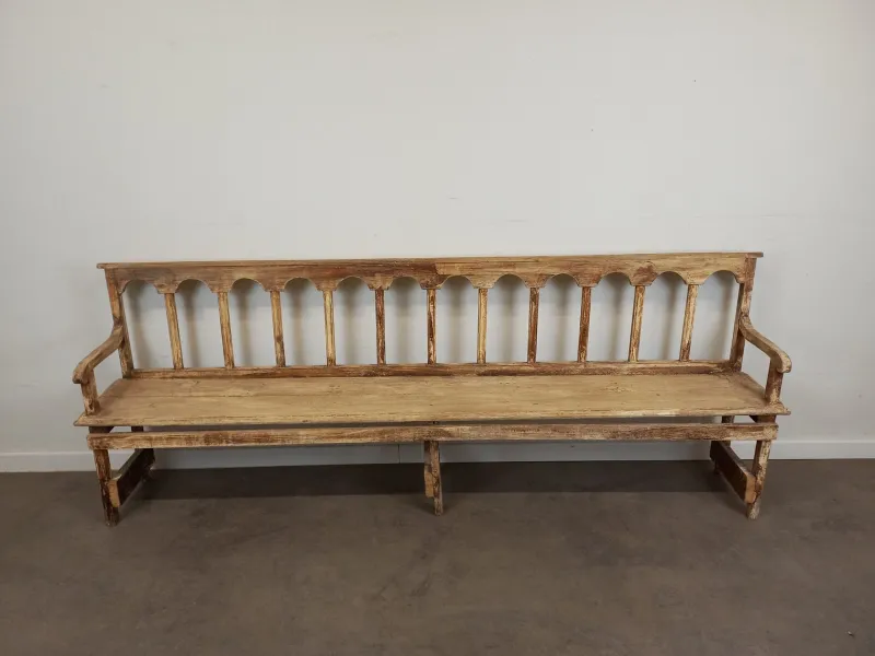 Pamono Weathered Church Bench> Benches