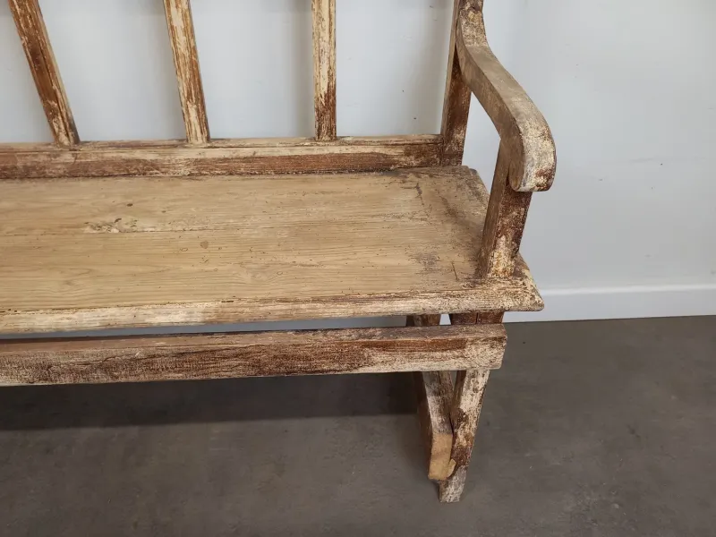 Pamono Weathered Church Bench> Benches