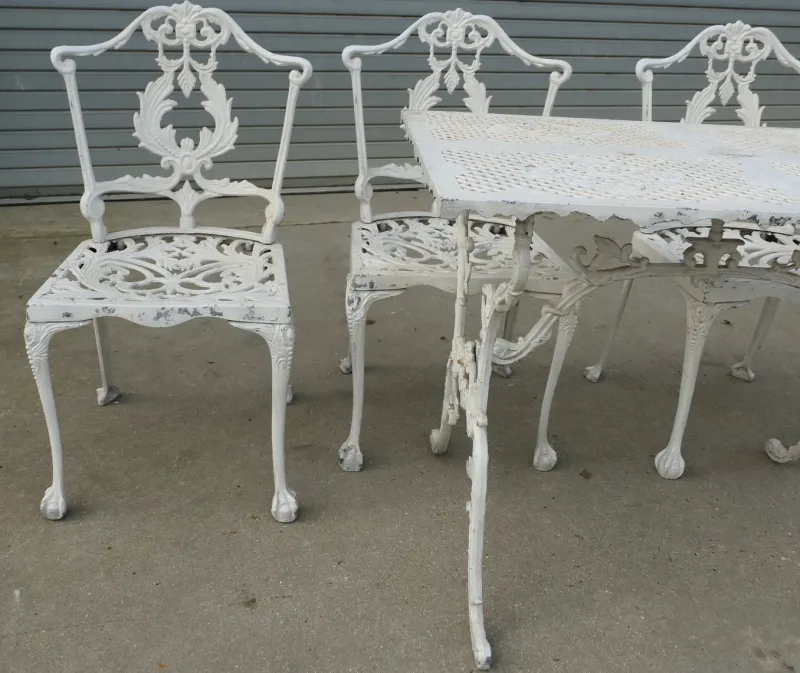 Discount Pamono Weathered Metal Garden Set, 1970s, Set of 5