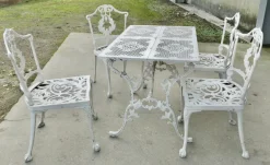 Discount Pamono Weathered Metal Garden Set, 1970s, Set of 5