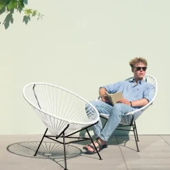 Best Pamono White Acapulco Chair by OK Design
