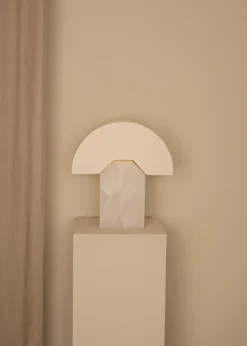 Pamono White Alabaster Edna Table Lamp by Simone & Marcel> Table Lamps