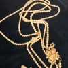 Discount Pamono White and Gold Chanel Necklace Pendant by Chanel