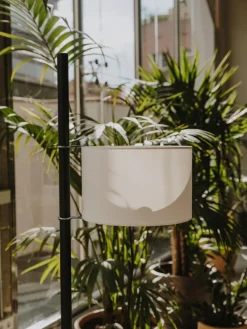 Pamono White and Oak TMM Floor Lamp by Miguel Milá><noscript><img width=