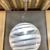 Pamono White and Transparent Sphere Lamp in Murano Glass from Simoeng> Table Lamps