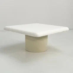 Pamono White Ara Coffee Table by Vico Magistretti for Artemide, 1960s> Coffee & Side Tables