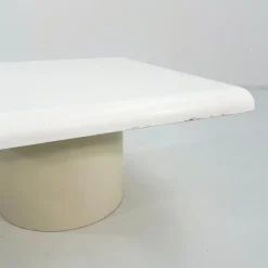 Pamono White Ara Coffee Table by Vico Magistretti for Artemide, 1960s><noscript><img width=