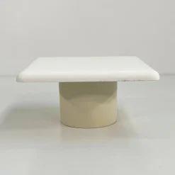 Pamono White Ara Coffee Table by Vico Magistretti for Artemide, 1960s><noscript><img width=