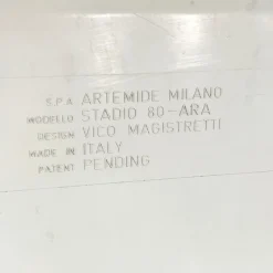 Pamono White Ara Coffee Table by Vico Magistretti for Artemide, 1960s><noscript><img width=