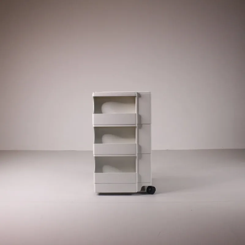 Pamono White Boby Cart by Joe Colombo for Bieffeplast> Serving Bar Carts & Trolleys