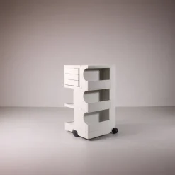 Pamono White Boby Cart by Joe Colombo for Bieffeplast><noscript><img width=