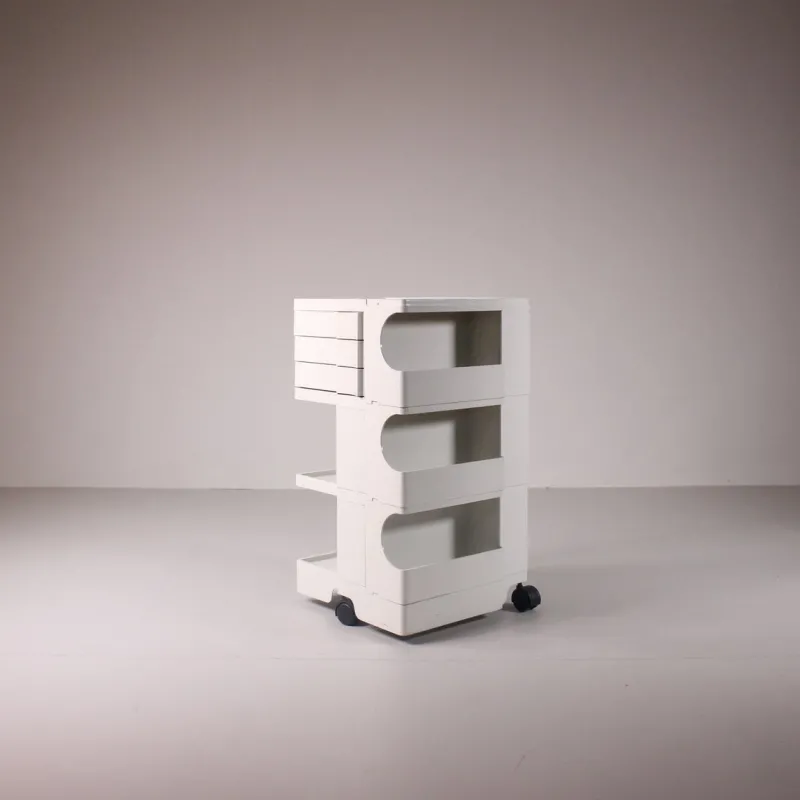 Pamono White Boby Cart by Joe Colombo for Bieffeplast> Serving Bar Carts & Trolleys