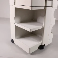 Pamono White Boby Cart by Joe Colombo for Bieffeplast><noscript><img width=