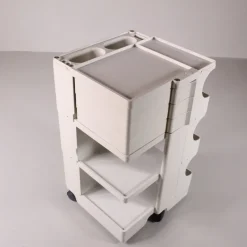 Pamono White Boby Cart by Joe Colombo for Bieffeplast><noscript><img width=