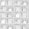 Online Pamono White Bookshelf Wallpaper