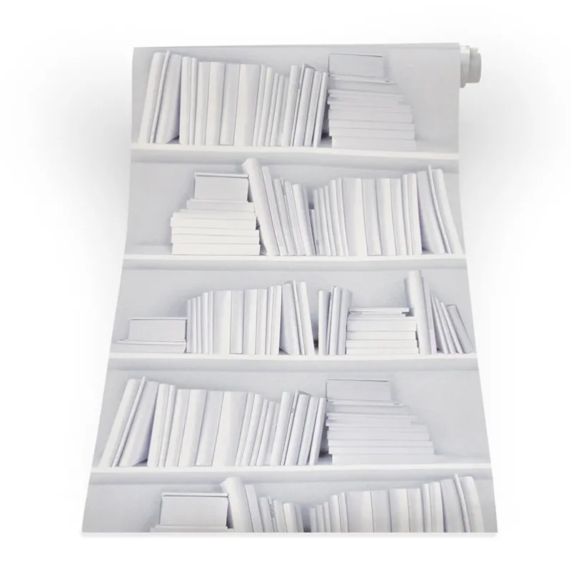 Online Pamono White Bookshelf Wallpaper