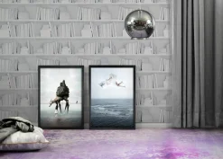 Online Pamono White Bookshelf Wallpaper