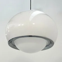 Hot Pamono White Bud Pendant Lamp by Studio 6G for Guzzini, 1970s